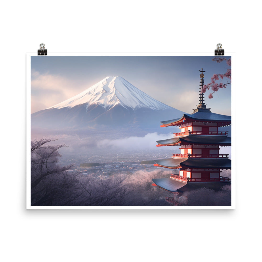 Japan temple & fujii
