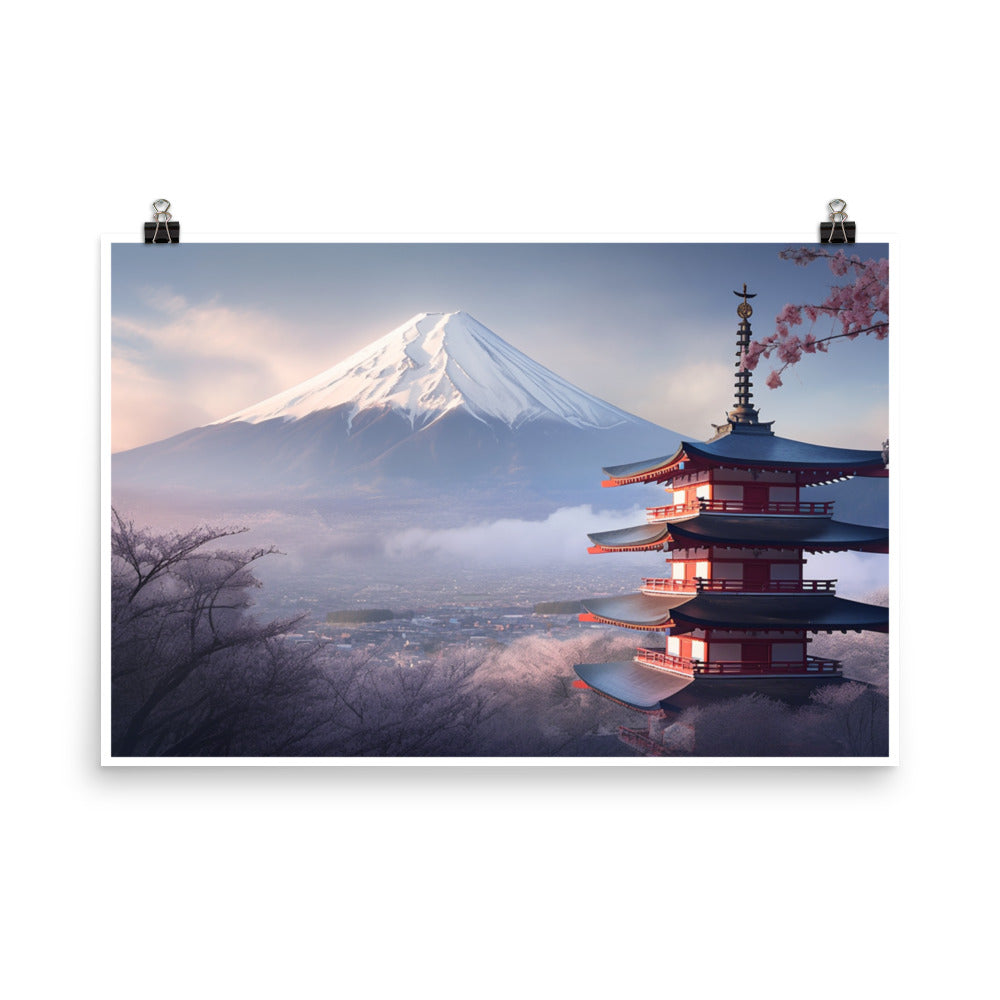 Japan temple & fujii