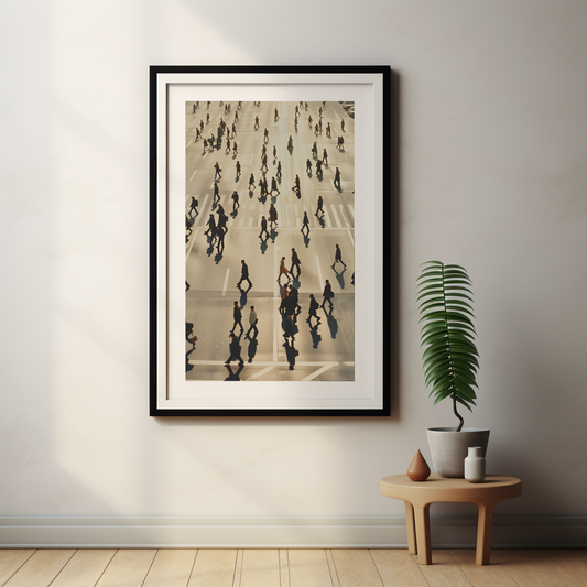 Affiche Route livrée aux piétons
