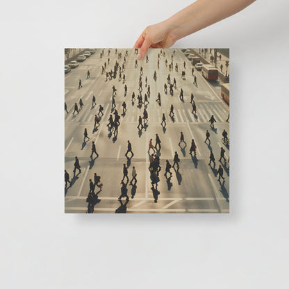 Affiche Route livrée aux piétons